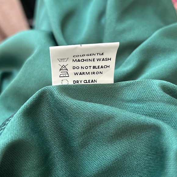 Pleated Chiffon Midi Skirt Green Size Large NWOT - Picture 6 of 7